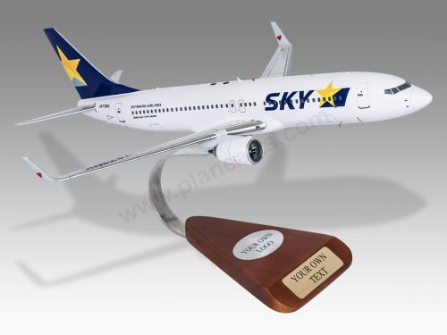 Boeing 737-800 Skymark Wood Handcrafted Replica Display Model