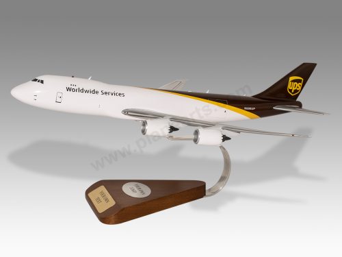 Boeing 747-8F UPS Wood Handcrafted Replica Display Model