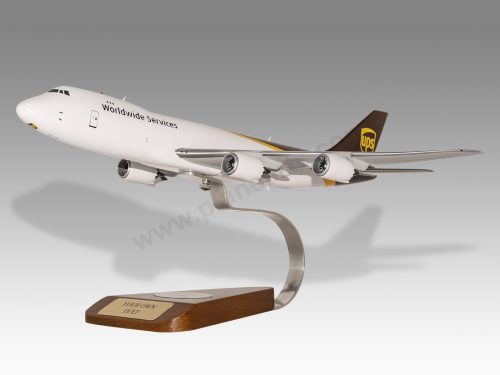 Boeing 747-8F UPS Wood Handcrafted Replica Display Model