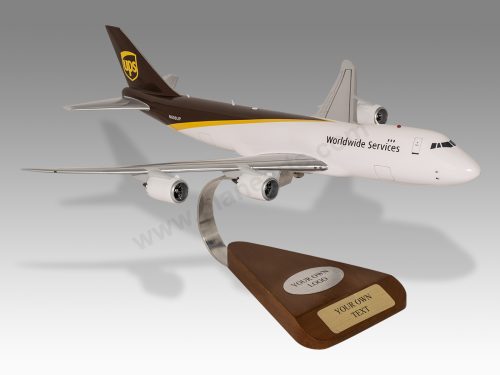 Boeing 747-8F UPS Wood Handcrafted Replica Display Model