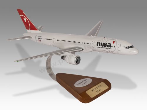 Boeing 757-200 Northwest Airlines Wood Handcrafted Replica Display Model