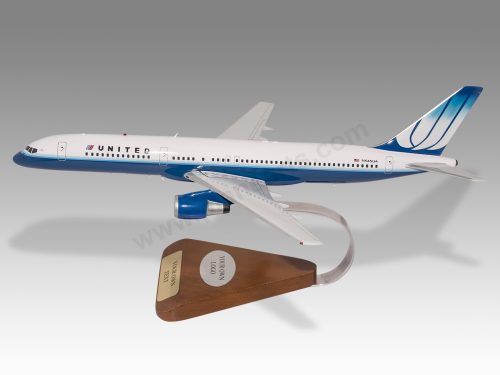 Boeing 757-200 United Airlines Wood Handcrafted Replica Display Model