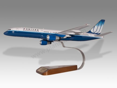 Boeing 757-200 United Airlines Wood Handcrafted Replica Display Model