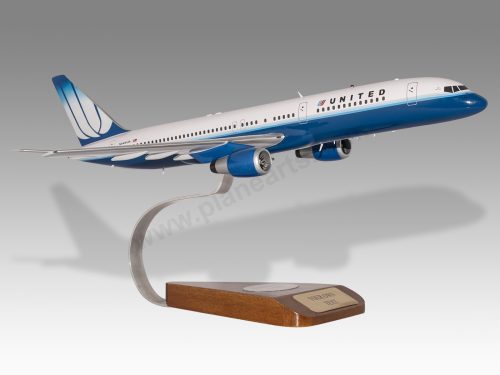 Boeing 757-200 United Airlines Wood Handcrafted Replica Display Model