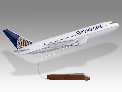 Boeing 767-200ER Continental Airlines Wood Handcrafted Replica Display Model