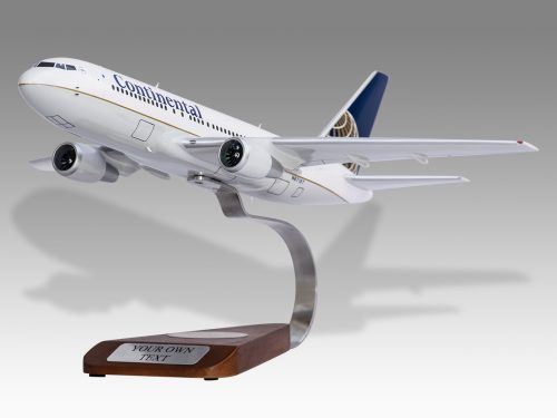 Boeing 767-200ER Continental Airlines Wood Handcrafted Replica Display Model