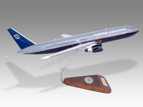 Boeing 767-300 United Wood Handcrafted Replica Display Model