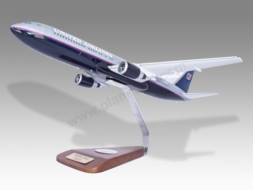 Boeing 767-300 United Wood Handcrafted Replica Display Model