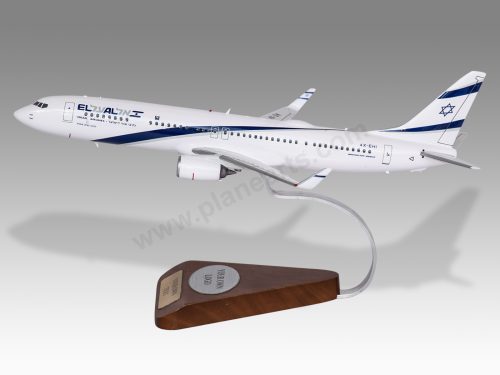 Boeing 737-900 El Al Wood Handcrafted Replica Display Model