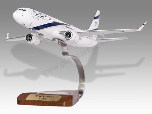 Boeing 737-900 El Al Wood Handcrafted Replica Display Model