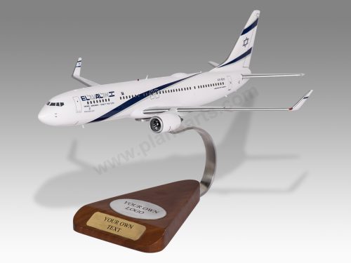 Boeing 737-900 El Al Wood Handcrafted Replica Display Model