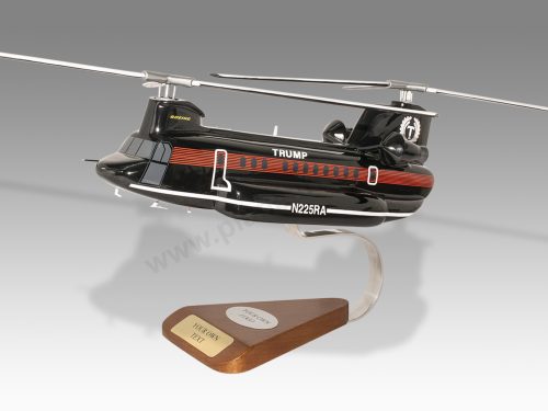 Boeing Vertol 234 Donald Trump Wood Handcrafted Replica Display Model