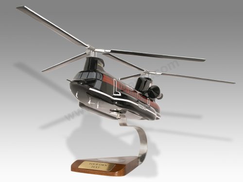 Boeing Vertol 234 Donald Trump Wood Handcrafted Replica Display Model