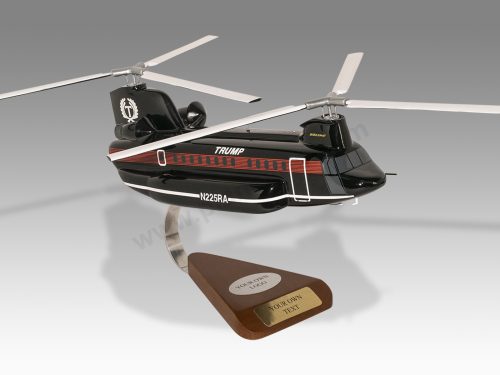 Boeing Vertol 234 Donald Trump Wood Handcrafted Replica Display Model