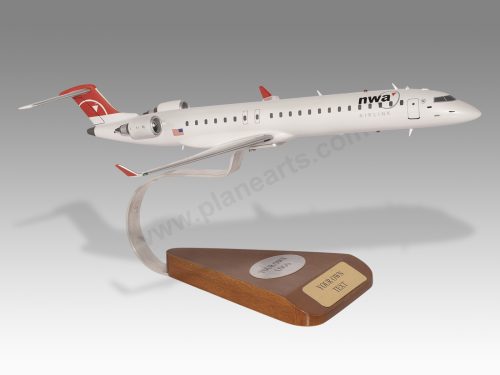 Bombardier CRJ-900 Northwest Wood Handcrafted Replica Display Model