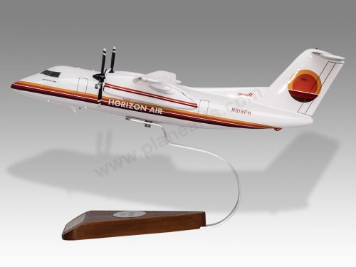 Bombardier Dash-8 200 Horizon Air Wood Handcrafted Replica Display Model