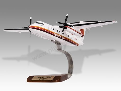 Bombardier Dash-8 200 Horizon Air Wood Handcrafted Replica Display Model