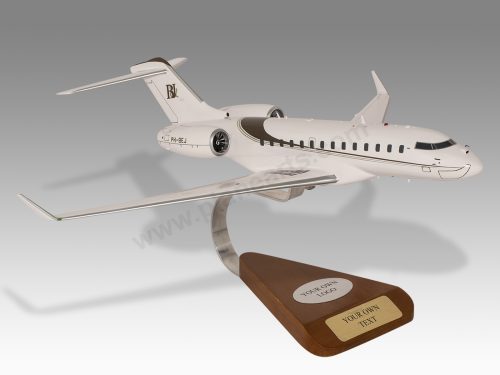 Bombardier Global 5000 Wood Handcrafted Replica Display Model