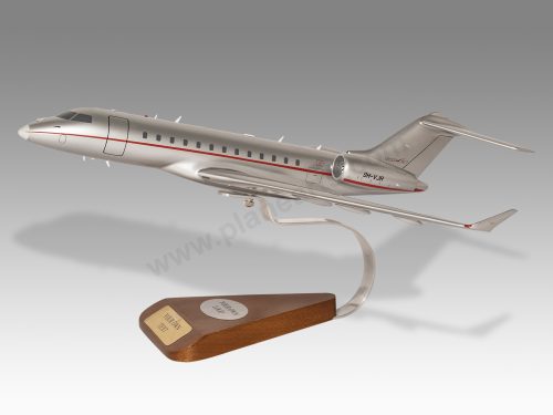 Bombardier Global Express 6000 VistaJet Wood Handcrafted Replica Display Model