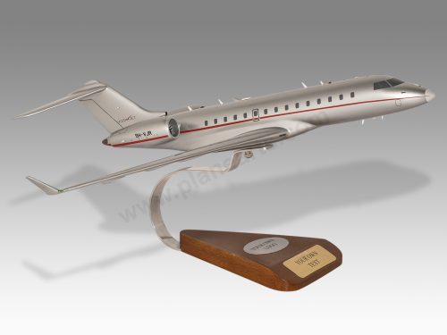 Bombardier Global Express 6000 VistaJet Wood Handcrafted Replica Display Model