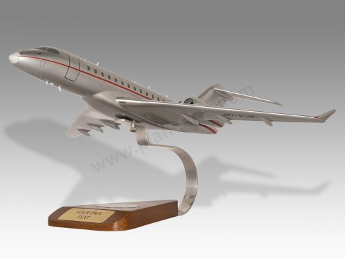 Bombardier Global Express 6000 VistaJet Wood Handcrafted Replica Display Model