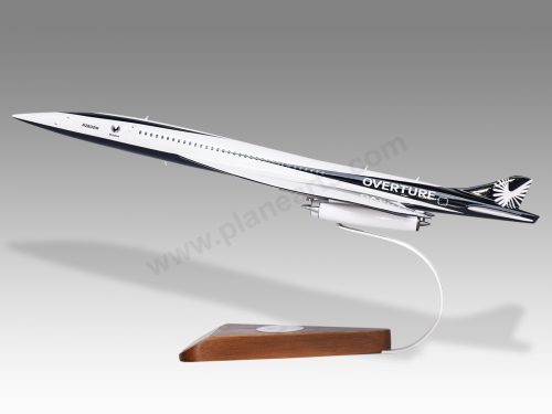 Boom Supersonic Overture Wood Handcrafted Replica Display Model