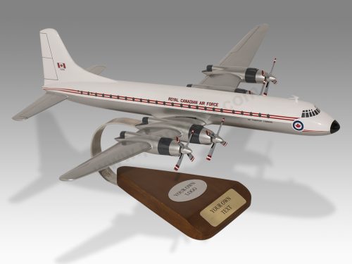 Canadair CC-106 CL-44 Canadian Air Force Wood Handcrafted Replica Display Model