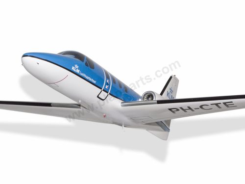 Cessna Citation 500 KLM Luchtvaartschool Wood Handcrafted Replica Display Model