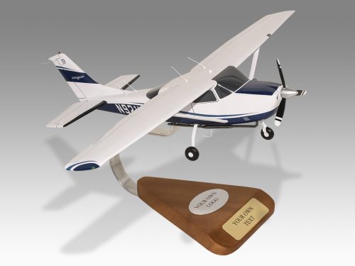 Cessna T206H Turbo Stationair Wood Handcrafted Replica Display Model