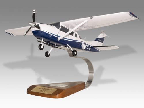 Cessna T206H Turbo Stationair Wood Handcrafted Replica Display Model