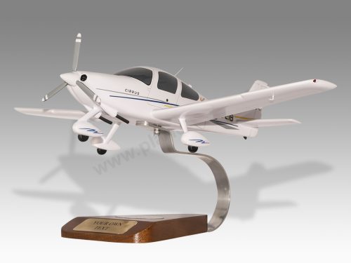 Cirrus SR20 Golden Eagle Air Wood Handcrafted Replica Display Model