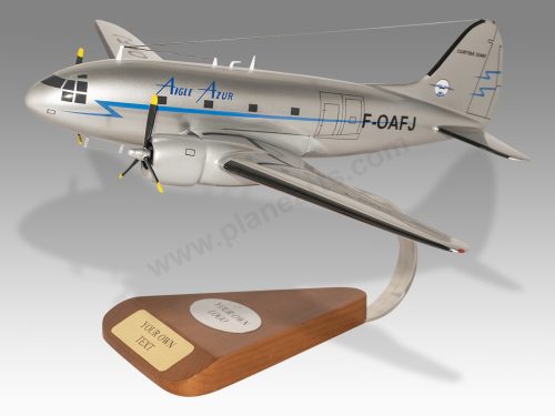 Curtiss C-46 Aigle Azur Delta Wood Handcrafted Replica Display Model