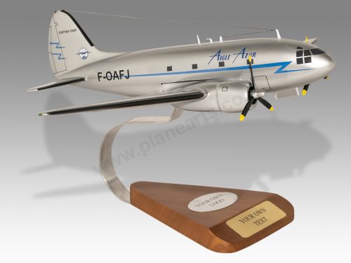 Curtiss C-46 Aigle Azur Delta Wood Handcrafted Replica Display Model