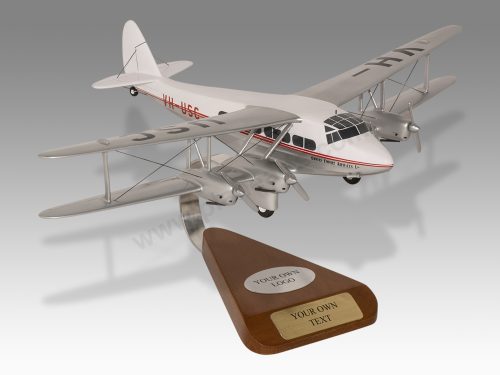 De Havilland DH-86 Qantas Wood Handcrafted Replica Display Model