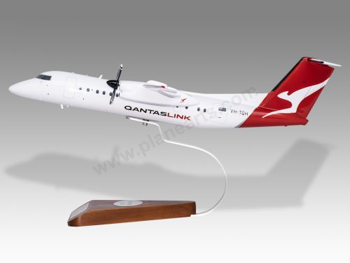 De Havilland DHC-8-300 Dash Qantas Wood Handcrafted Replica Display Model