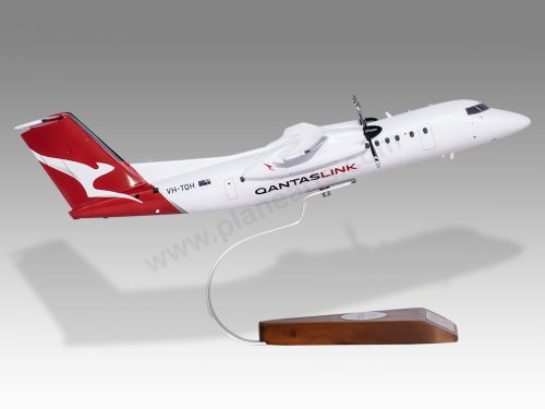 De Havilland DHC-8-300 Dash Qantas Wood Handcrafted Replica Display Model