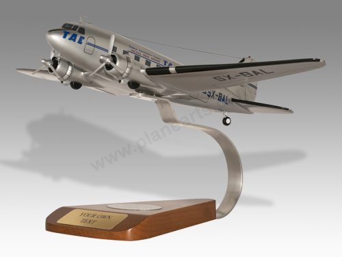 Douglas DC-3 TAE Wood Handcrafted Replica Display Model