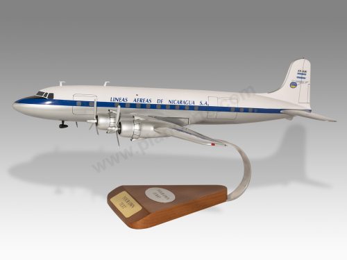 Douglas DC-6 Lanica Wood Handcrafted Replica Display Model