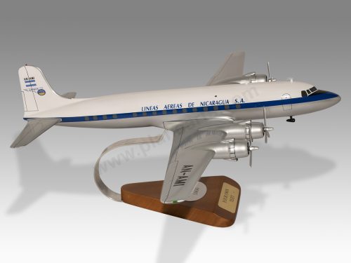 Douglas DC-6 Lanica Wood Handcrafted Replica Display Model