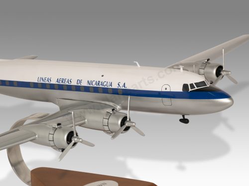 Douglas DC-6 Lanica Wood Handcrafted Replica Display Model