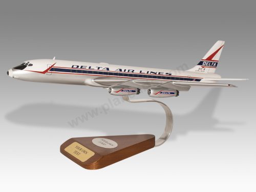 Douglas DC-8 Delta Airlines Wood Handcrafted Replica Display Model