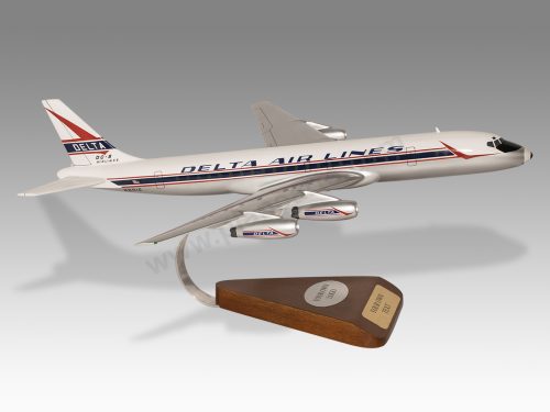 Douglas DC-8 Delta Airlines Wood Handcrafted Replica Display Model