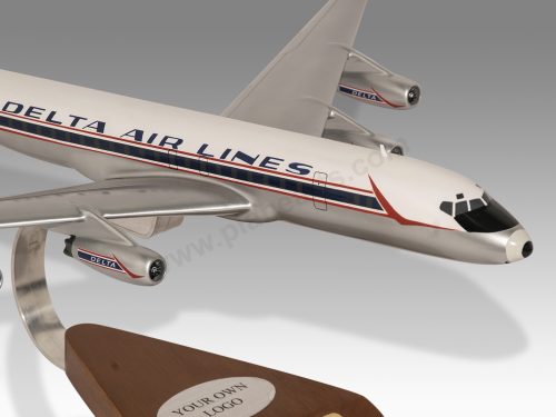 Douglas DC-8 Delta Airlines Wood Handcrafted Replica Display Model