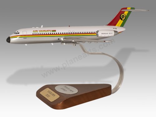 Douglas DC-9-31 Air Vanuatu Wood Handcrafted Replica Display Model