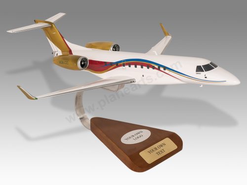 Embraer ERJ-135 Legacy 650 Wood Handcrafted Replica Display Model