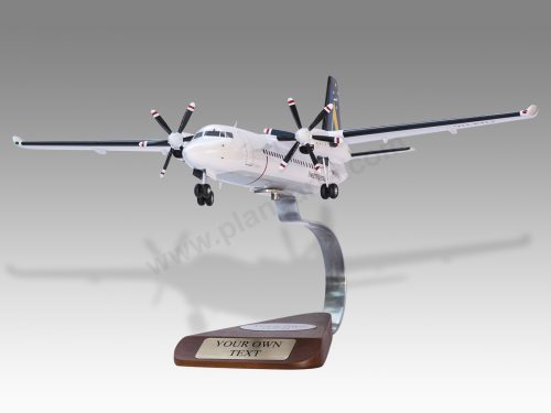 Fokker 50 Ansett Australia Wood Handcrafted Replica Display Model