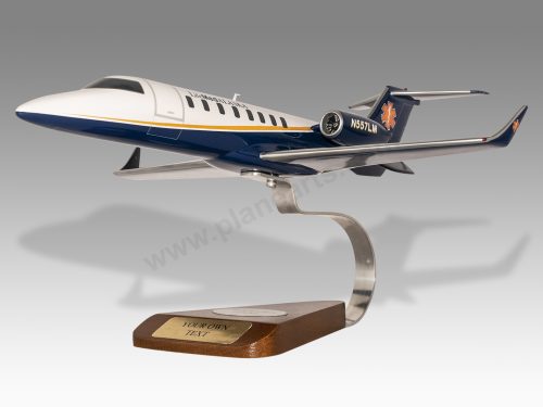 Learjet 45 LifeMed Alaska Wood Handcrafted Replica Display Model