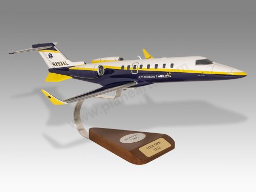 Learjet 45 UW Medicine Wood Handcrafted Replica Display Model