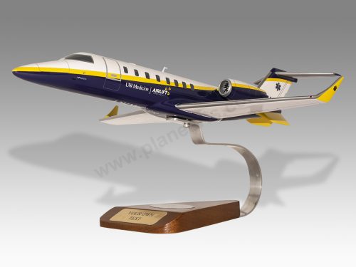 Learjet 45 UW Medicine Wood Handcrafted Replica Display Model