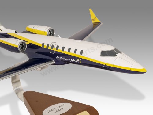 Learjet 45 UW Medicine Wood Handcrafted Replica Display Model